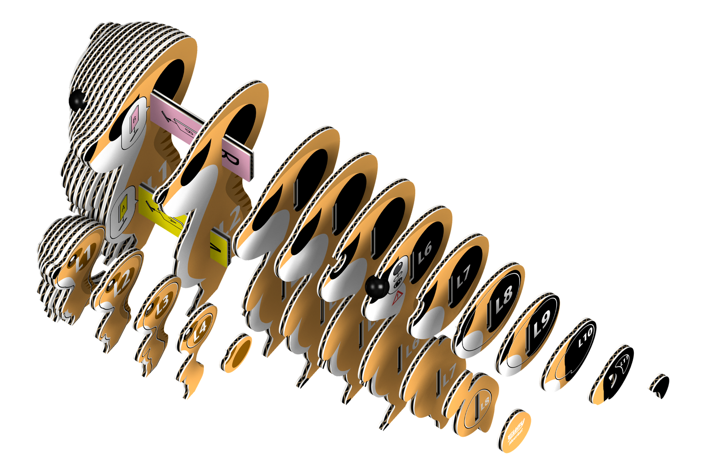 EUGY Meerkat 3D Puzzle