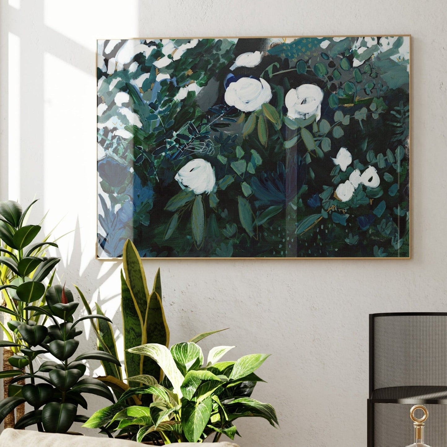 Black Floral Print, Fine Art Print