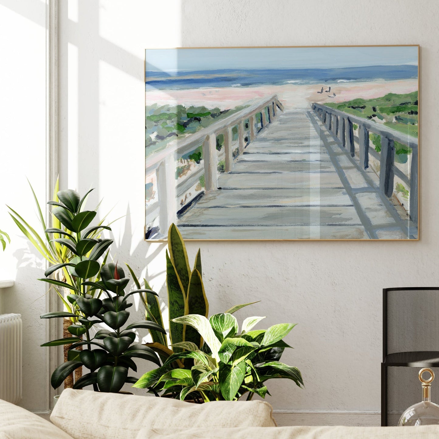 Beach Boardwalk, Fine Art Print