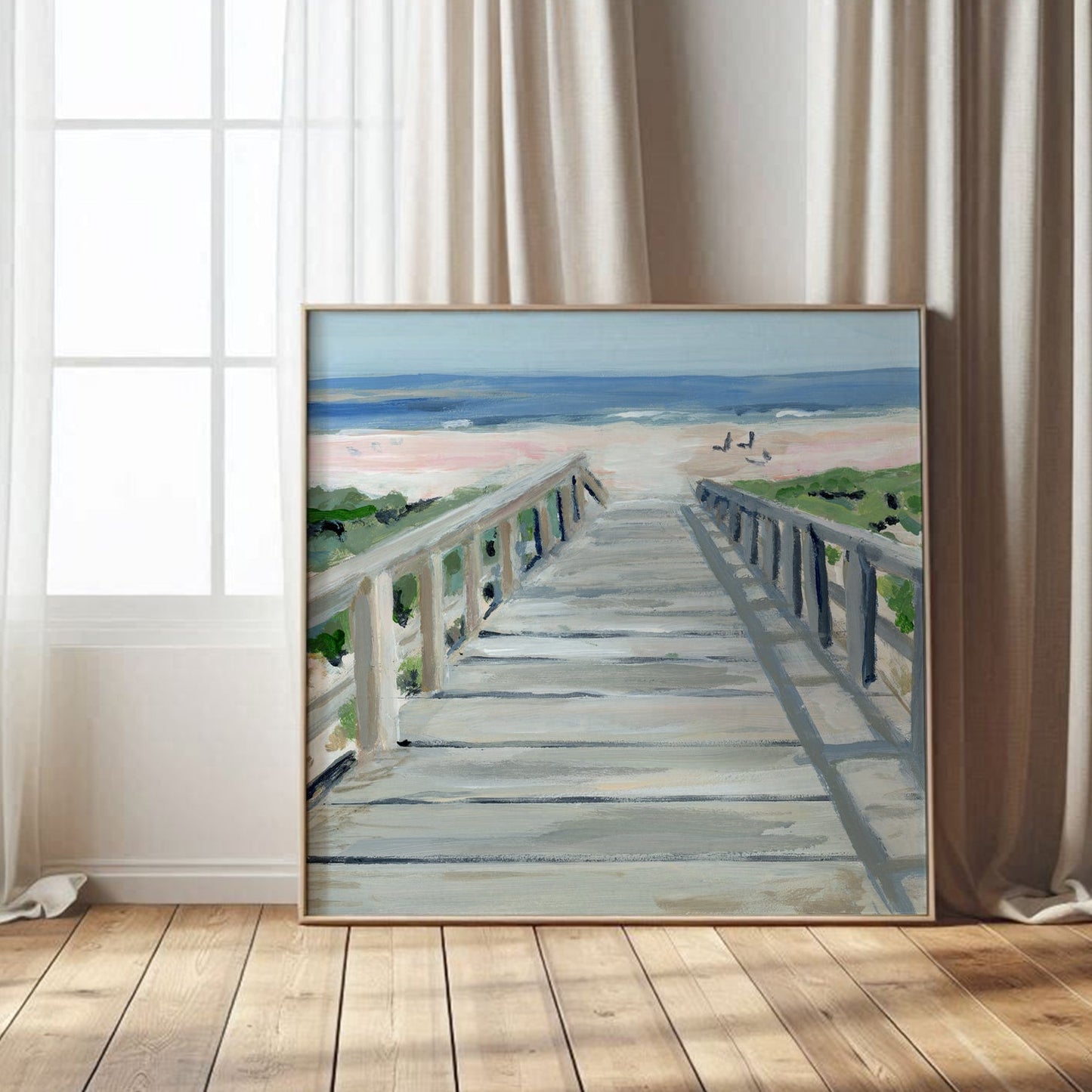 Beach Boardwalk, Fine Art Print