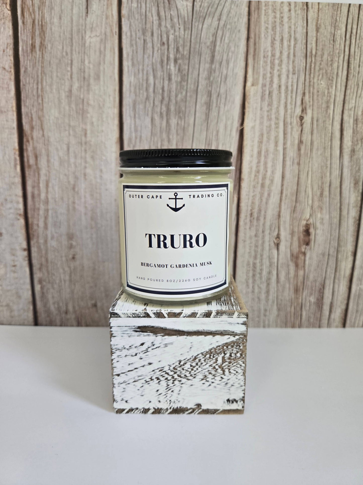Truro Cape Cod Soy Wax Crackling Wooden Wick Candle bulk wholesale: 8oz