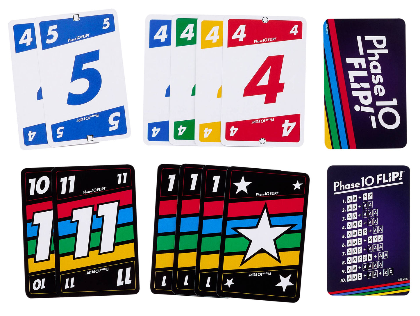 Phase 10 Flip Card Game