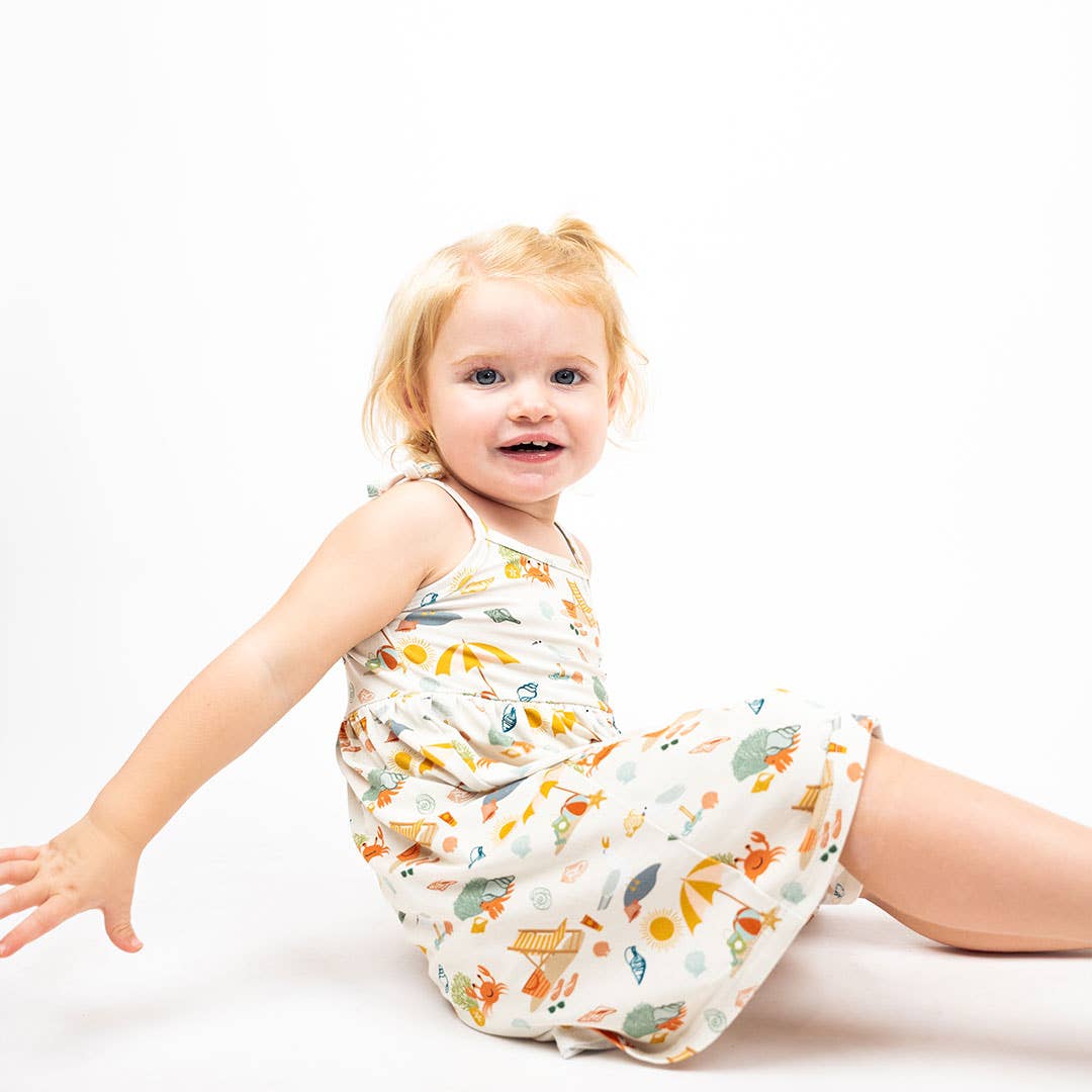 Beach Day Summer Baby & Kids Bamboo Dress: 4/5T