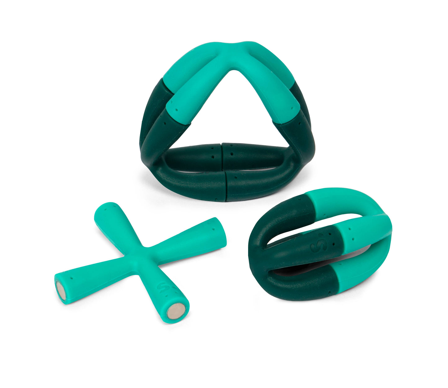 Fleks Flexible Silicone Fidget Magnets: Evergreen