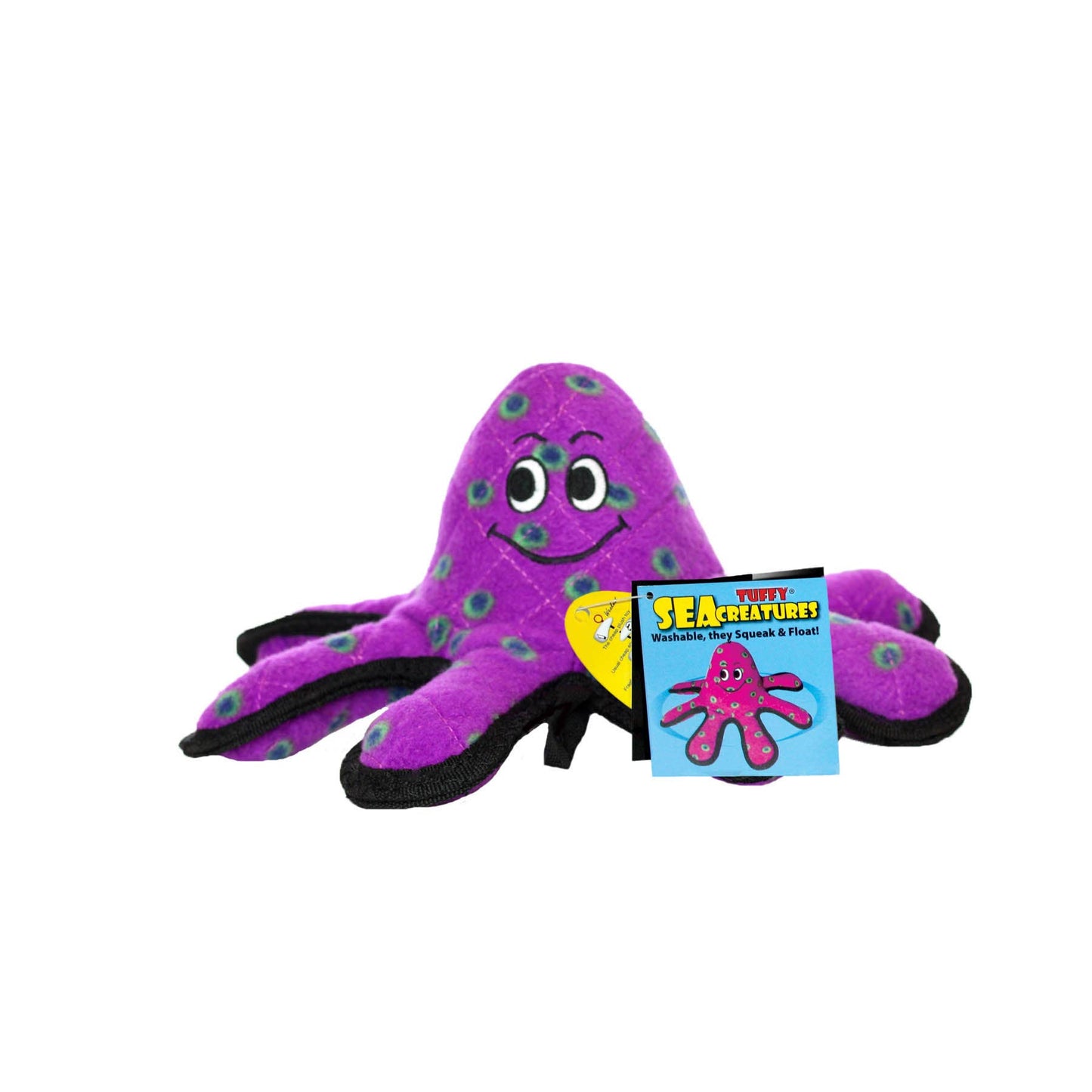 Tuffy Ocean Small Octopus, Durable, Tough, Squeaky Dog Toy