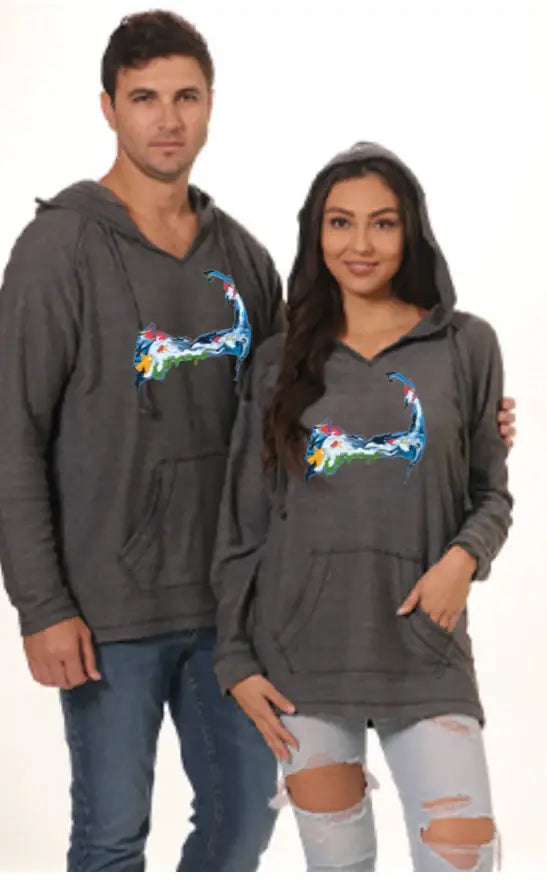 Cape Cod Reverse French Terry Hoodie - Water: Small