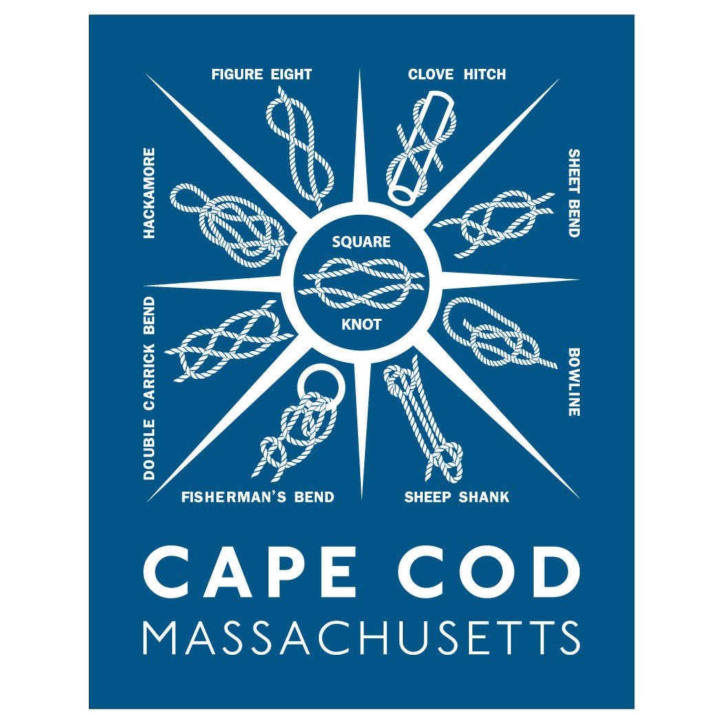 2.5'' x 3.5'' Knot Sampler Cape Cod MA Magnet