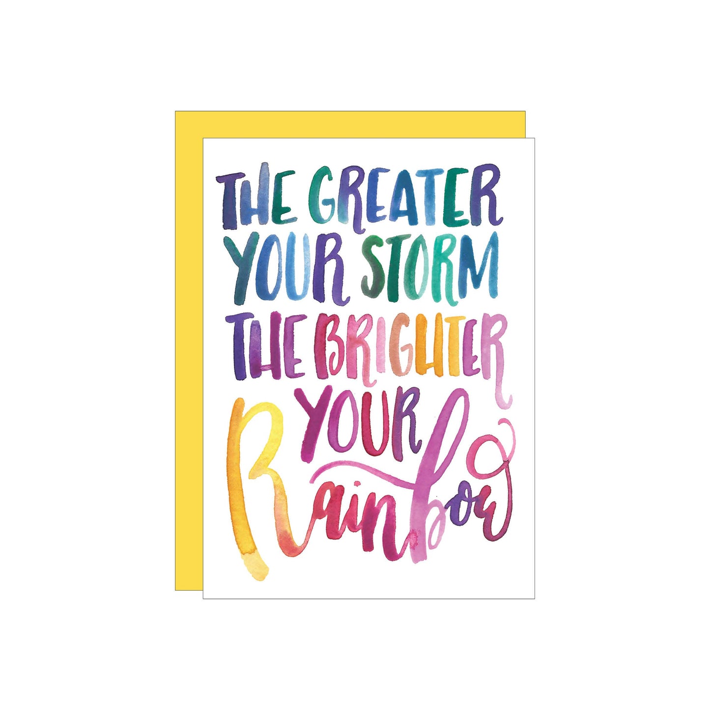 Rainbow greeting card