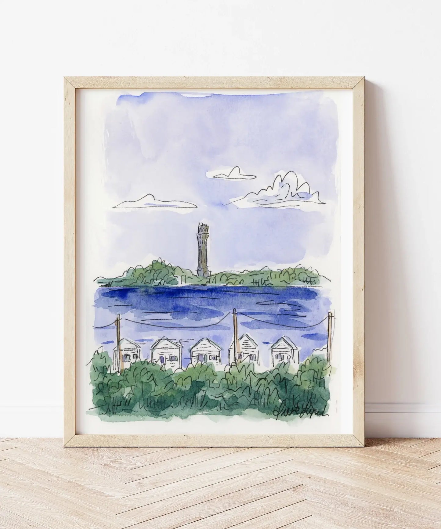 Provincetown From the Hill | Cape Cod Art Print