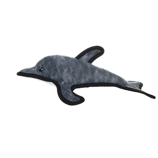 Tuffy Ocean Dolphin, Durable, Tough, Squeaky Dog Toy