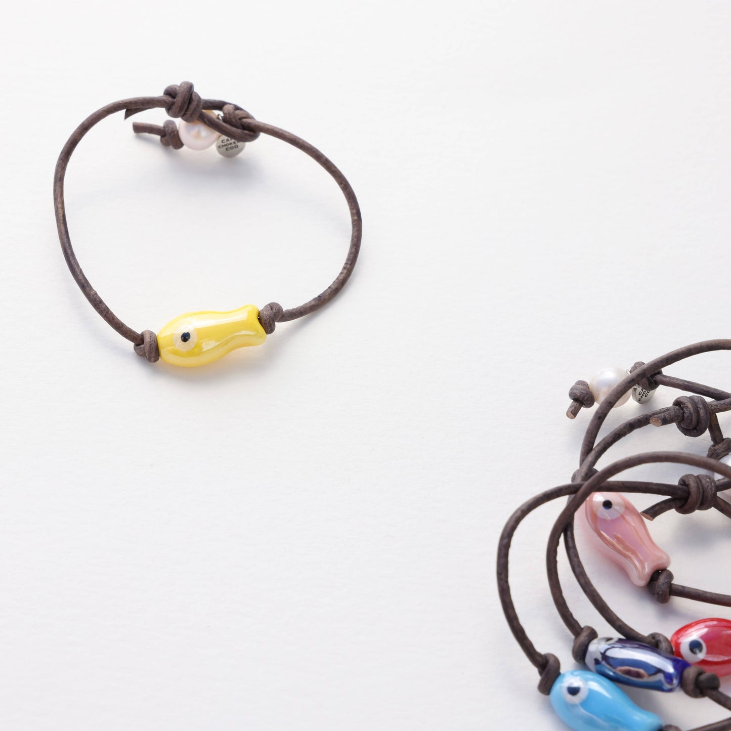 Sardine Fish Bracelet: Navy Blue / 7"