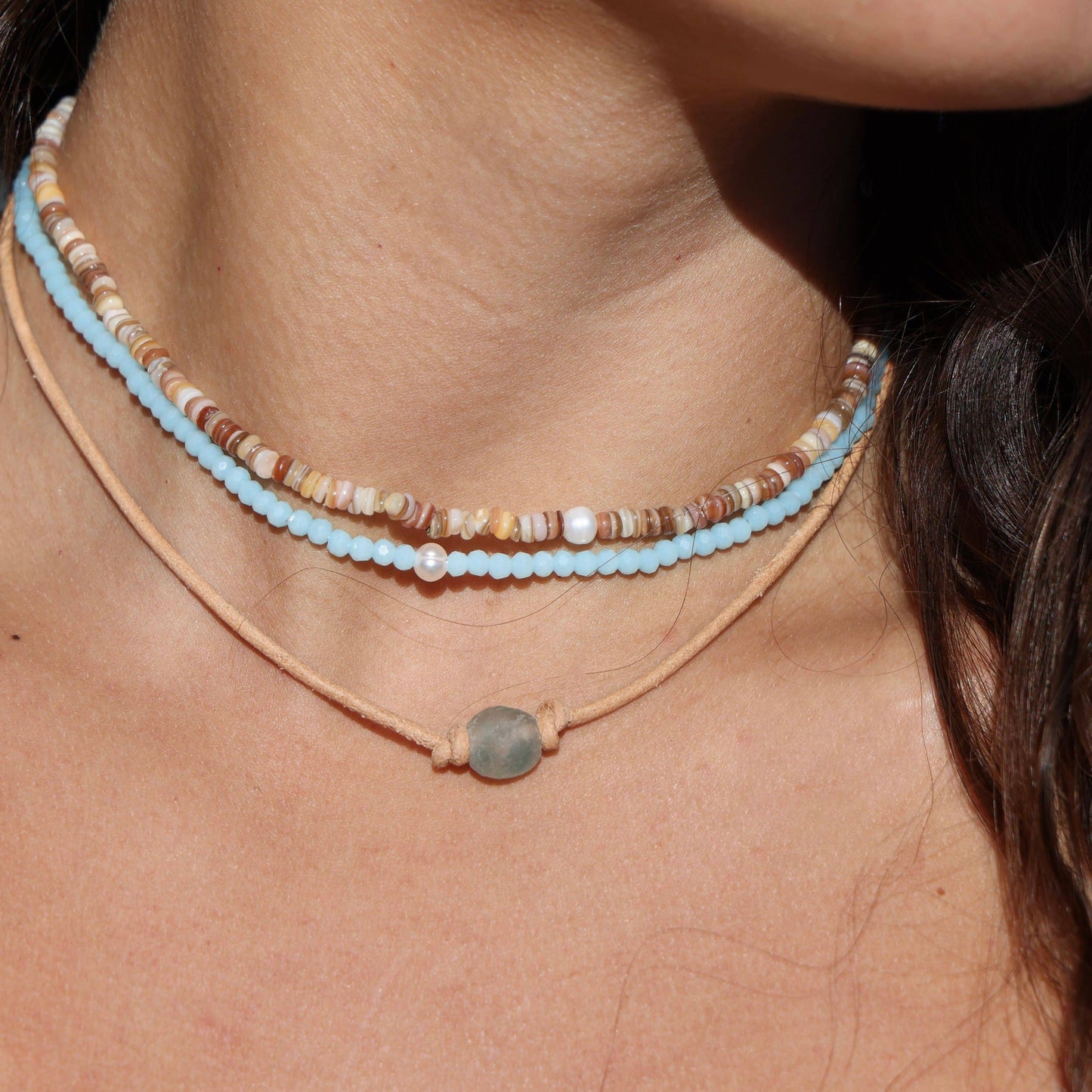 Chill and Shimmer Vibes Choker Necklace