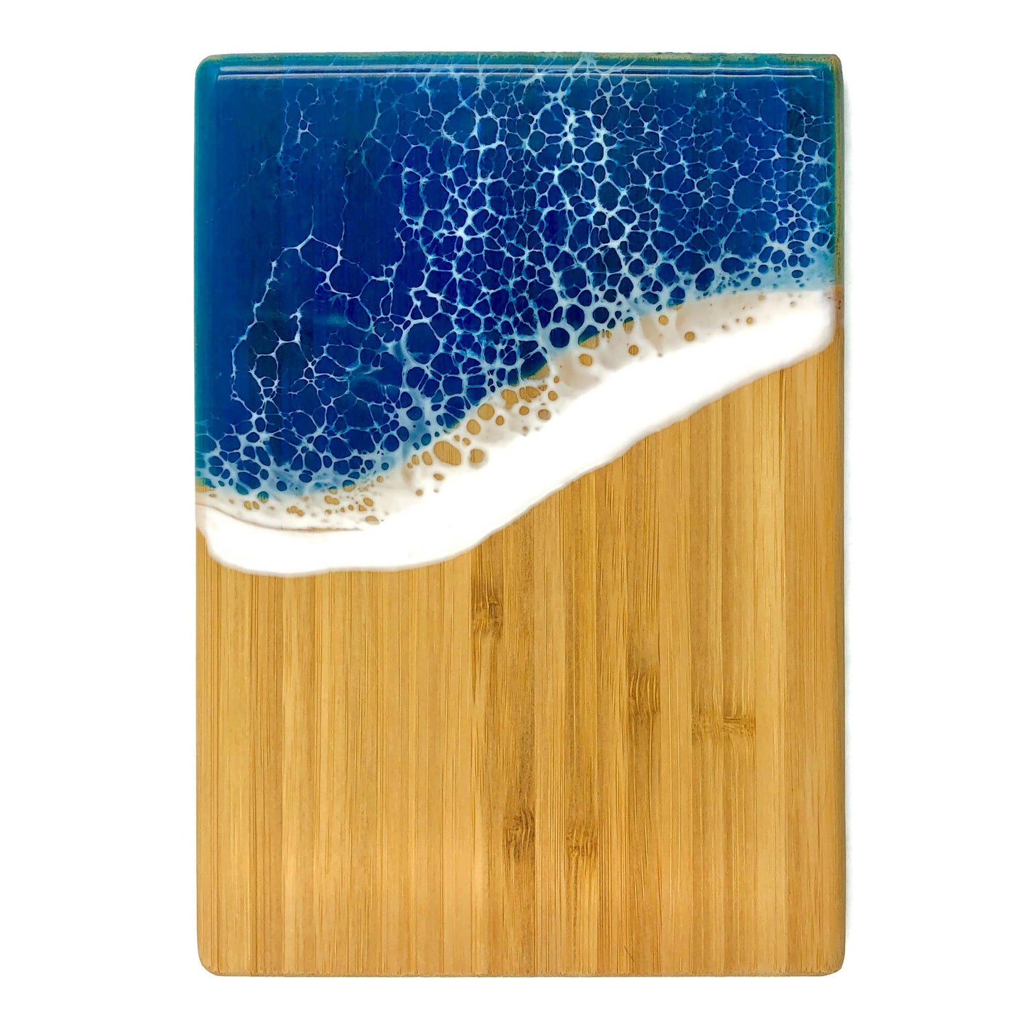 Ocean Wave Serving Board - Small: Vertical / Emerald