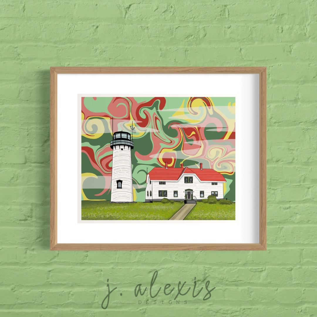 New England Lighthouse Prints: Nauset Light - Eastham, MA