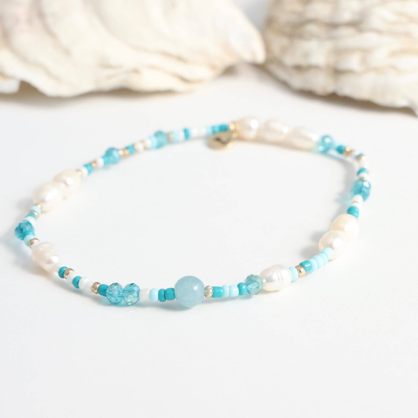 Beach Beads Nauset Pearl Anklet: Multi Color