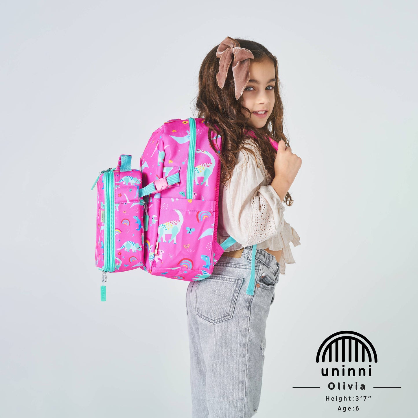 Ethan Backpack-Pink Dinosaur: Pink Dinosaur