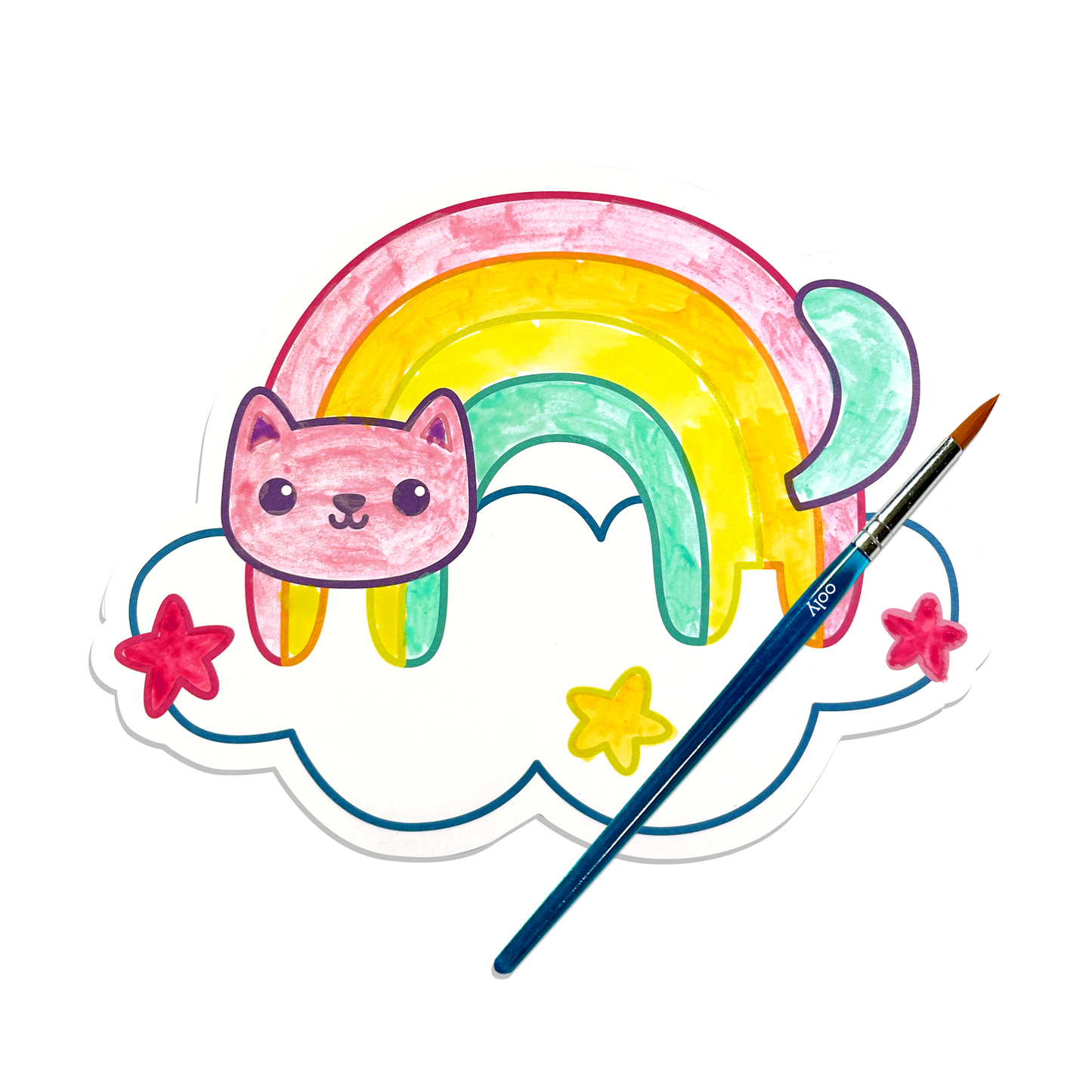 Playful Painters: Watercolor Painting Kit -Rainbow Cuties