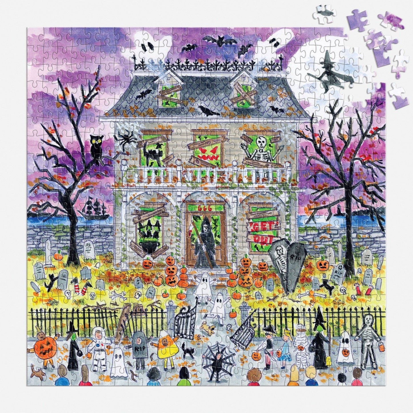 Michael Storrings Haunted House 500 Piece Glow in the Dark Puzzle