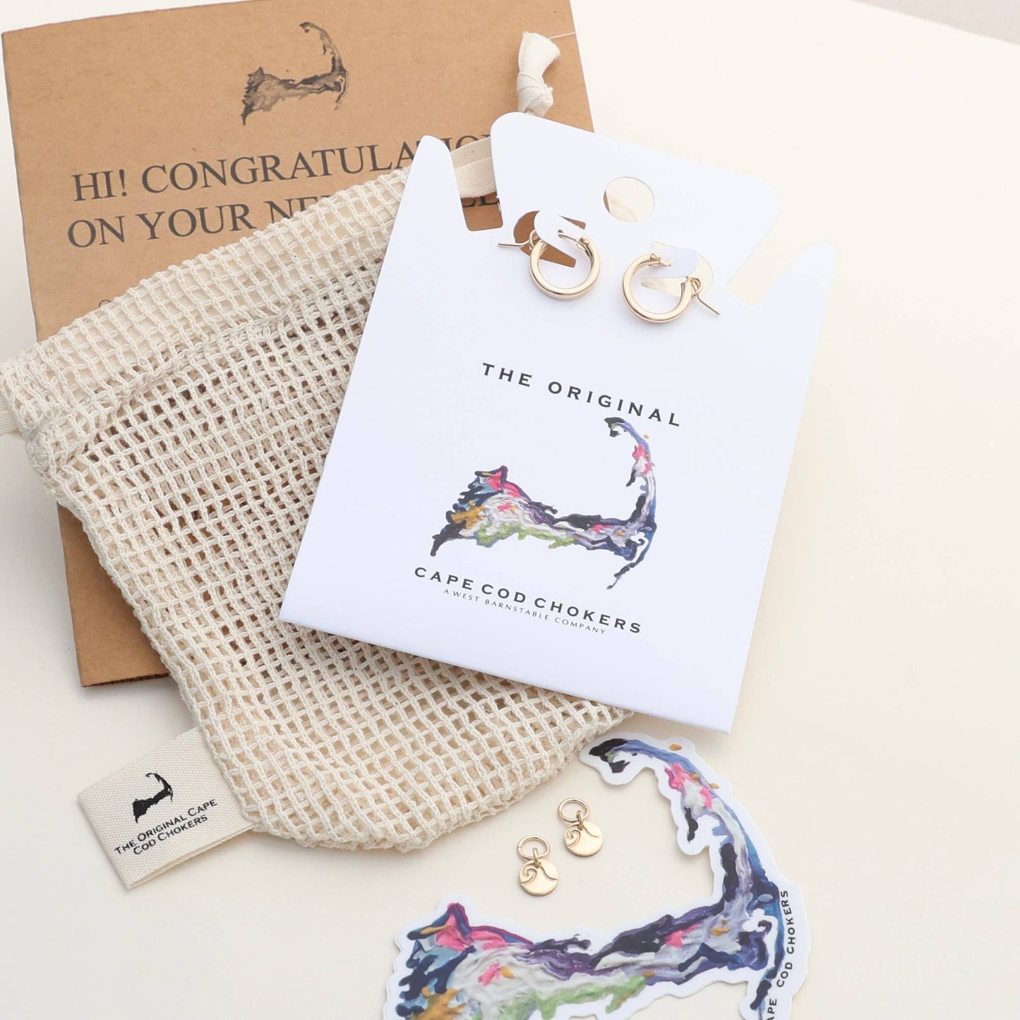 Gold Honey Hoops water resistant : 13mm