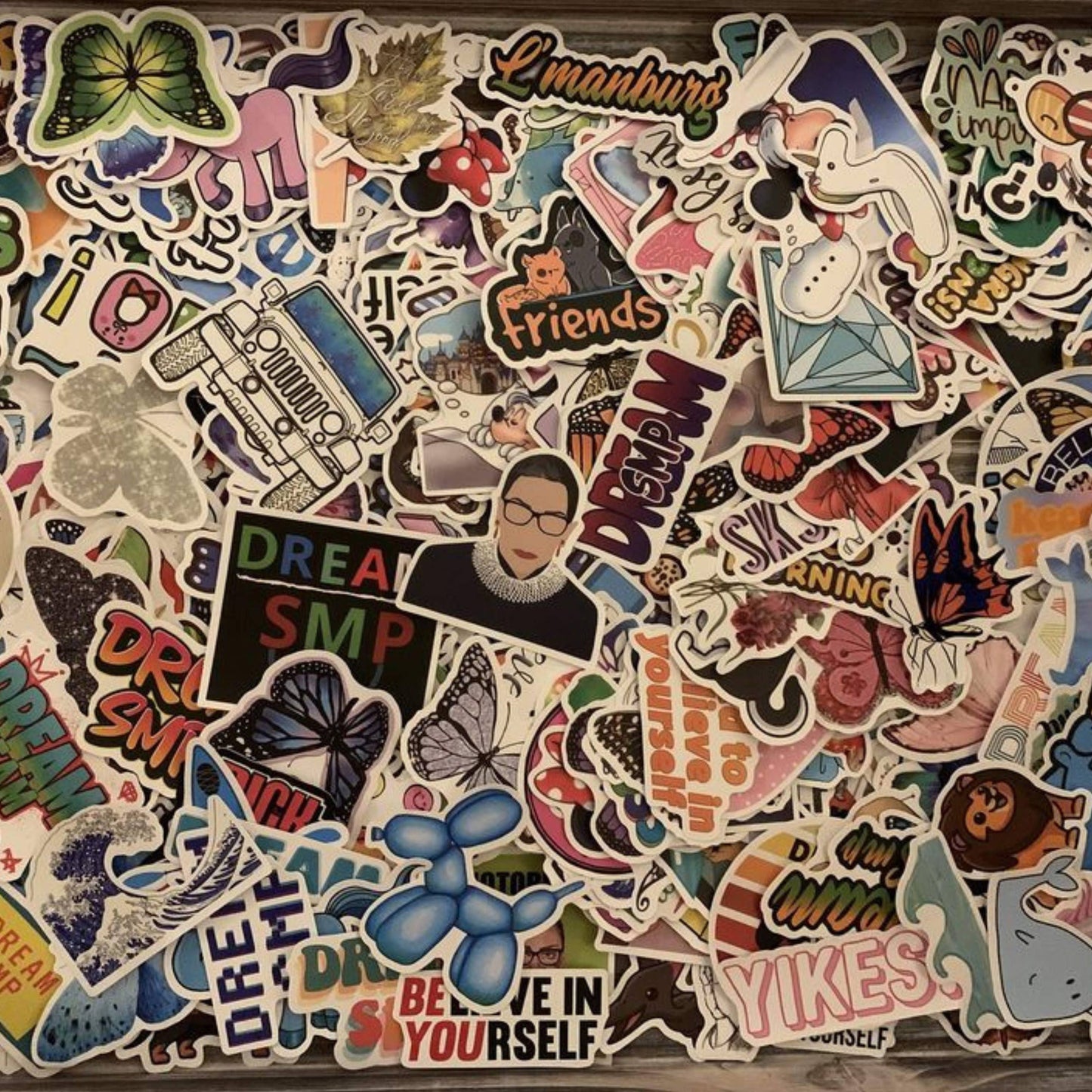Mystery Stickers Packs, Random, No Duplicates, Sticker Bomb,: 100 Stickers