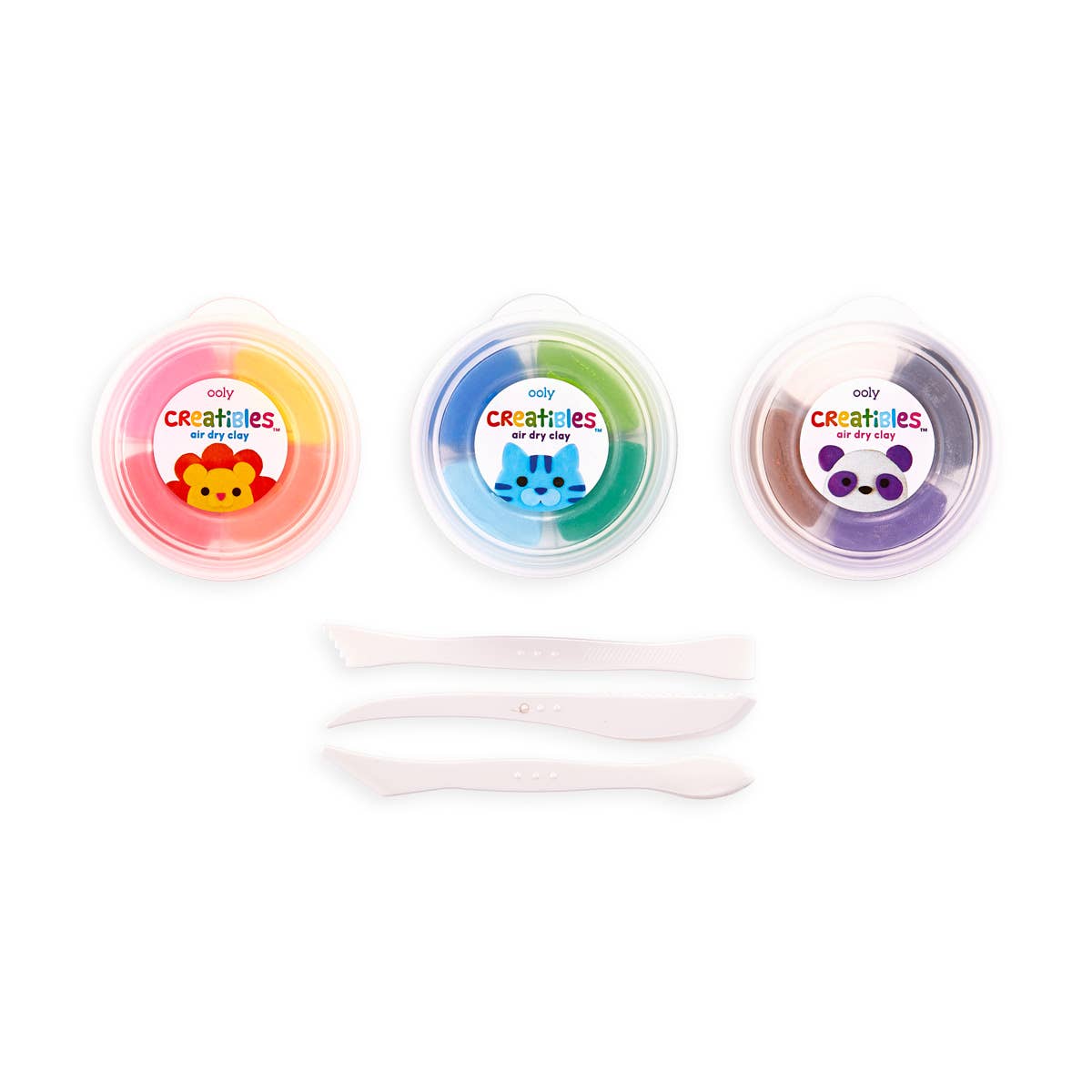 Creatibles: Air Dry Clay Kit (Set of 12 Colors + 3 Tools)