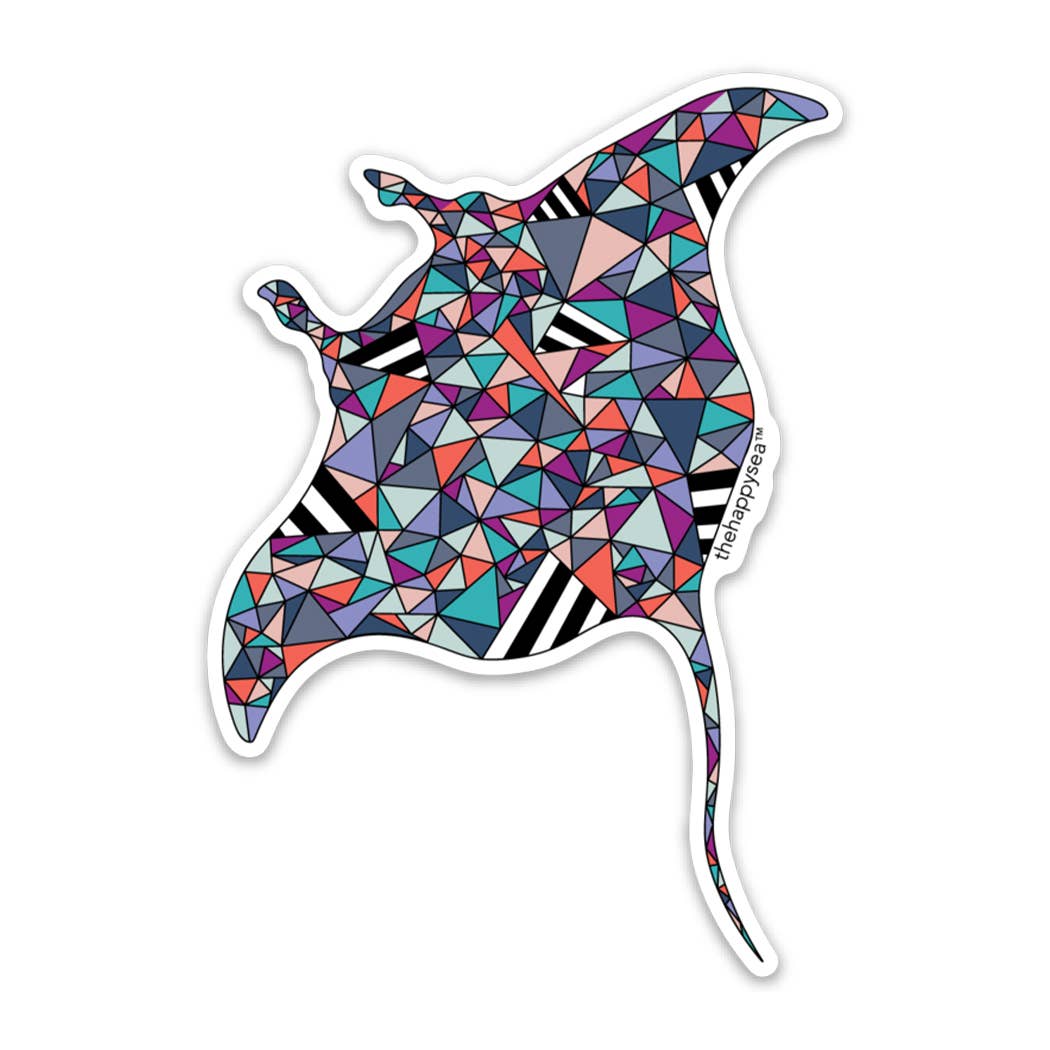 4" Mantaray Sticker