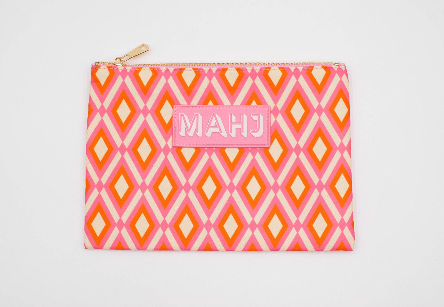 Premium Mahjong Card & Accessory Bag: Arrows- Red Card & Accessory Bag