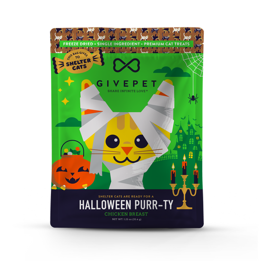 GivePet Halloween Purr-ty Freeze-Dried Chicken Cat Treats