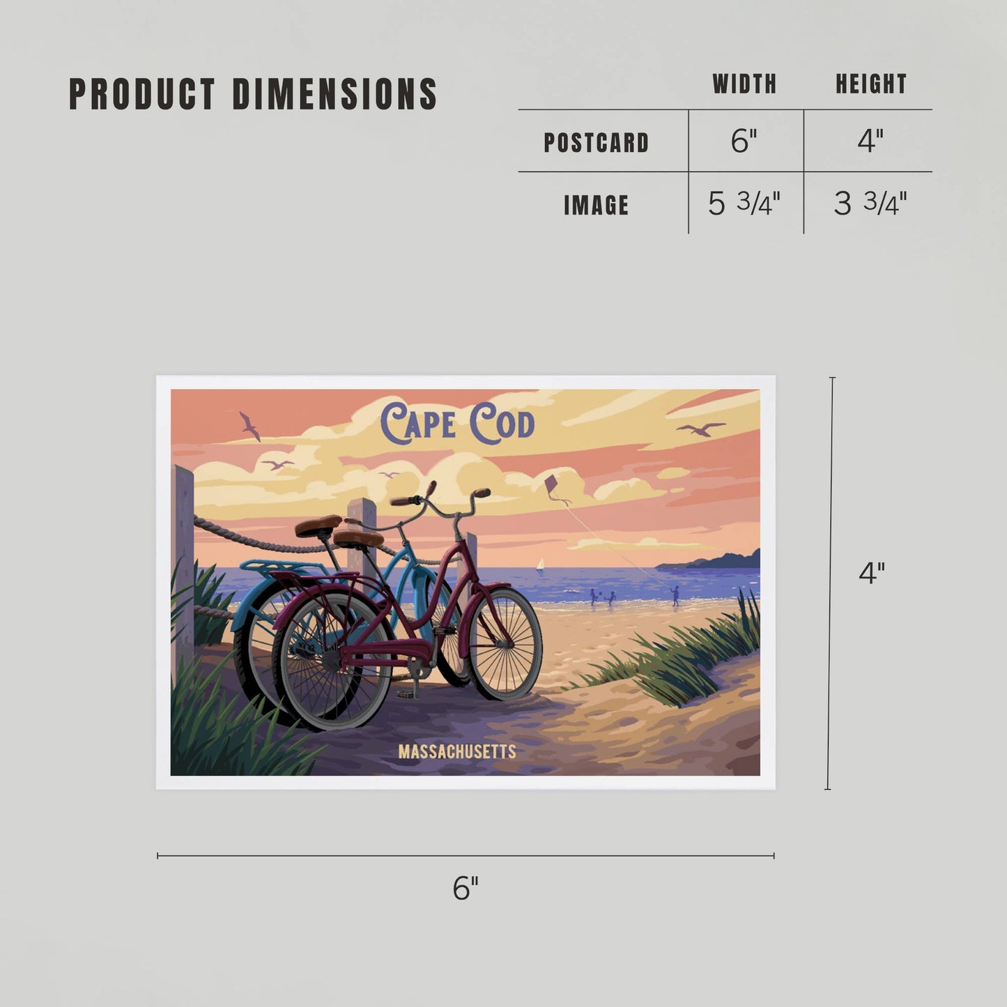 PREMIUM POSTCARDS Cape Cod, Massachusetts, Painterly