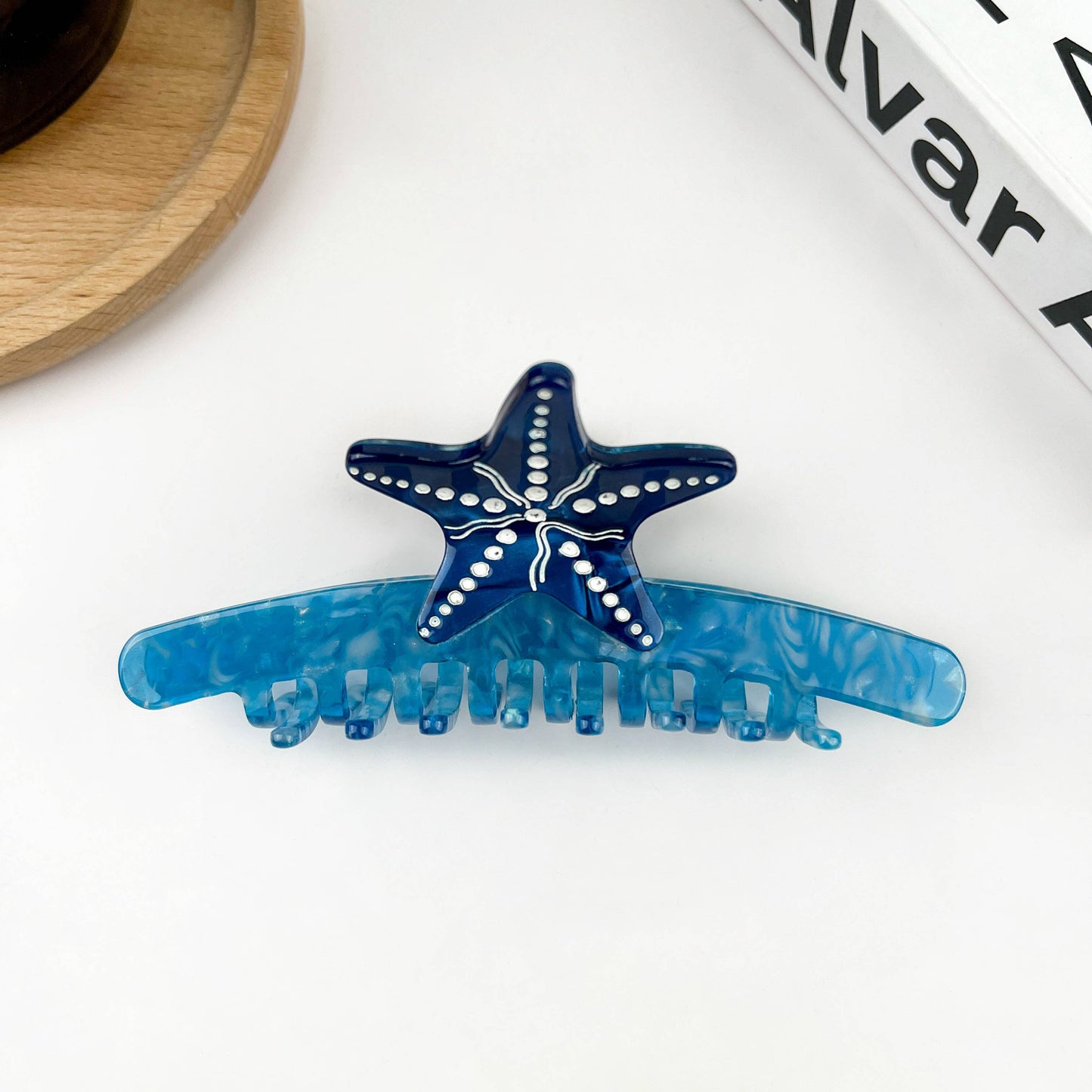 Starfish Hair Clip, Acetate Claw Clip