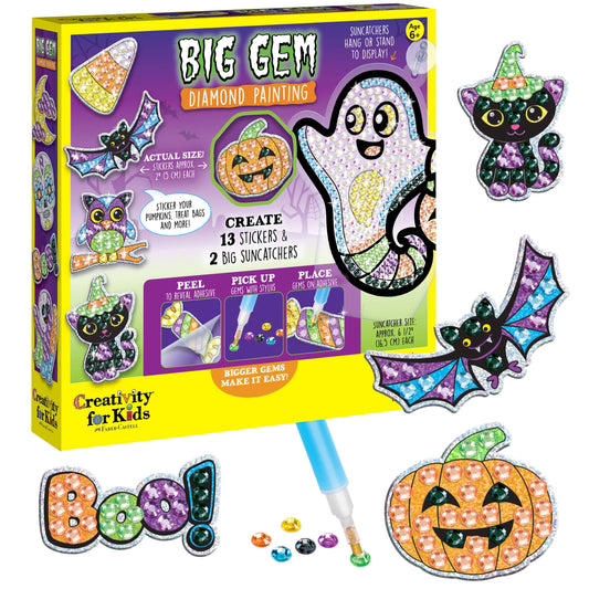 Halloween Big Gem Diamond Painting Kit for Kids