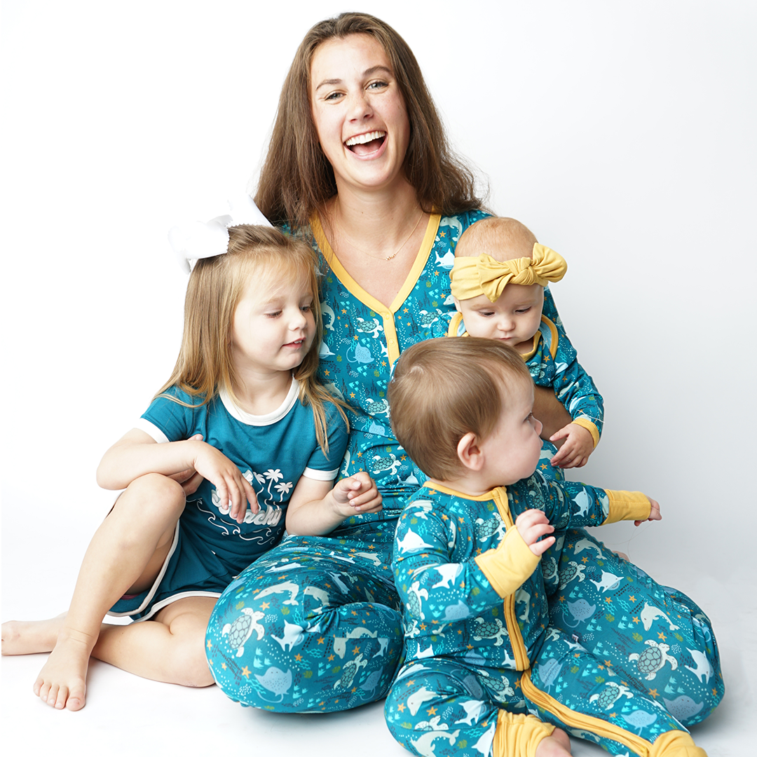 Ocean Friends Bamboo Pajamas Baby Pajamas Baby Clothes: 0-3M