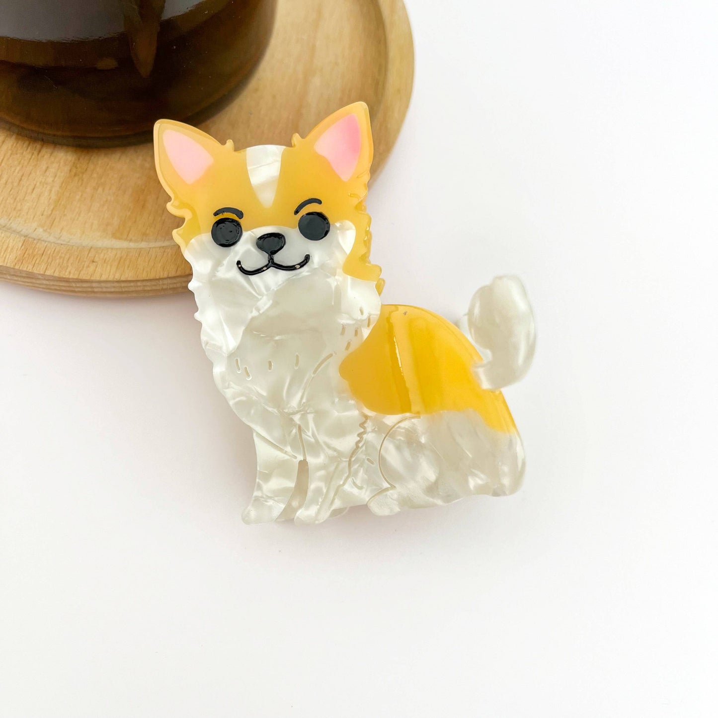 Cute Puppy Hair Claw Clip, Animal Dog Hair Clip