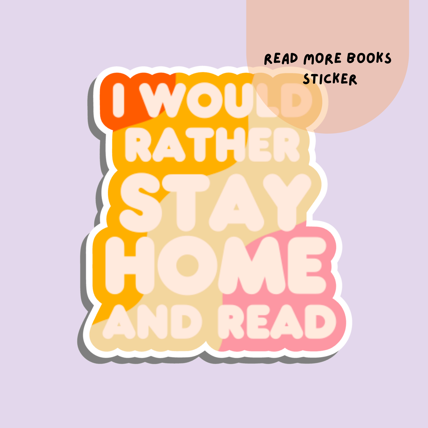 Stay Home & Read | Sticker