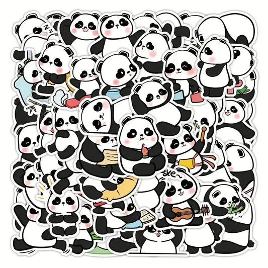Charming Panda Stickers: Store Delights, Cute Stickers, DIY: 10 Stickers