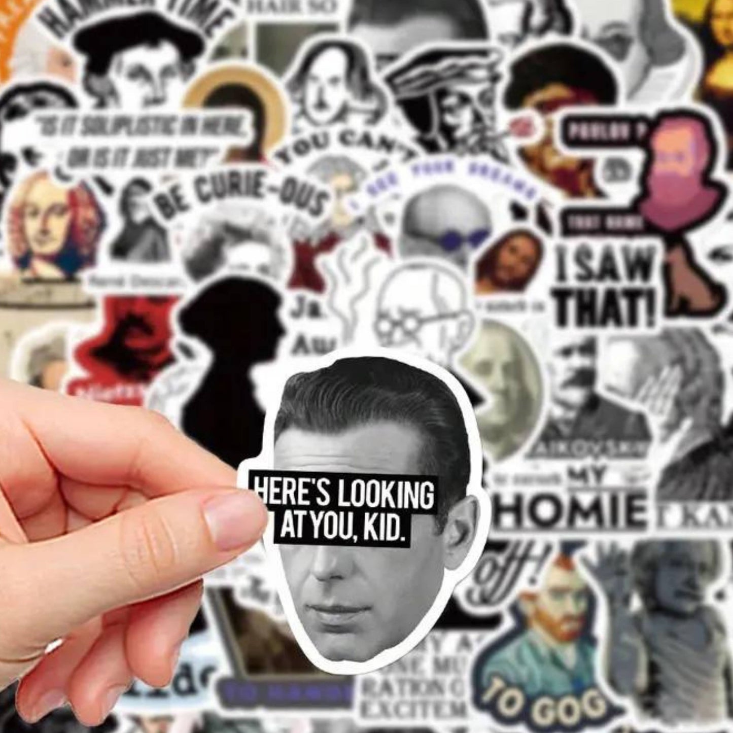 Philosophical Puns Sticker Pack: Witty Thinkers' Delight: 10 Stickers
