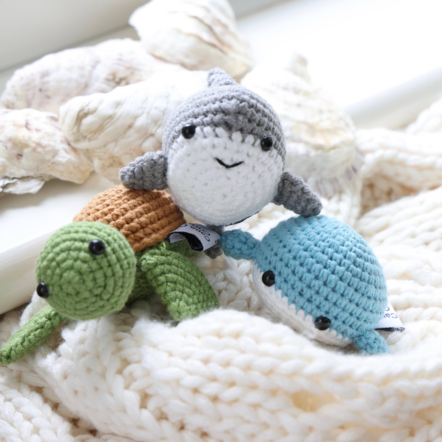 Cape Cod Critters USA handmade Crochet Sea Animals: Turtle