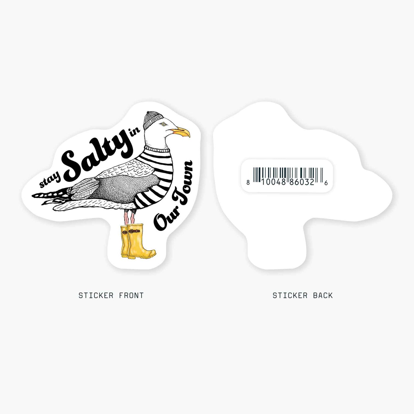 Salty - 3" Name Drop Sticker: No Barcode