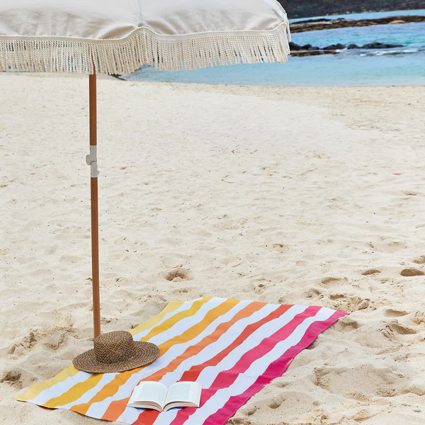 Peach Sunrise Beach Towels