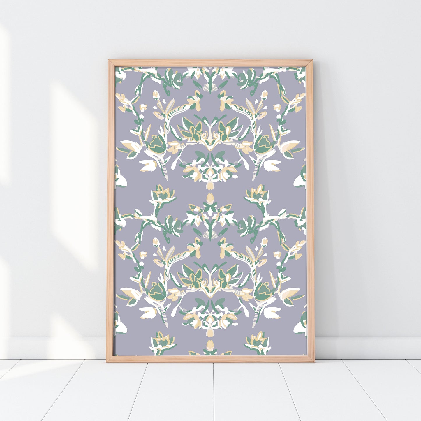 Lavender Garden, Abstract Botanical