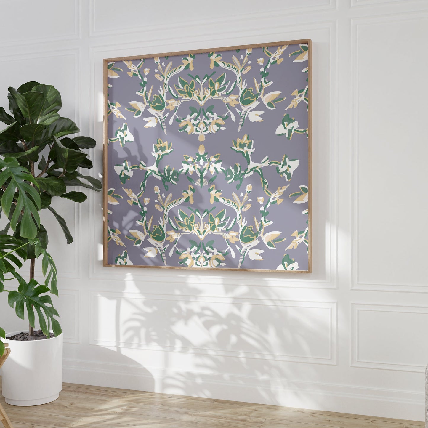 Lavender Garden, Abstract Botanical