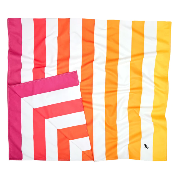 Peach Sunrise Beach Towels