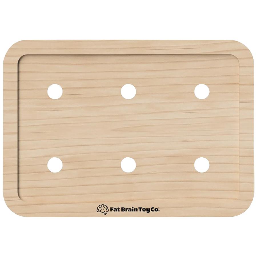 PlayTab Modular Wooden Activity Board – Magnetic Base for Sensory Play Tiles