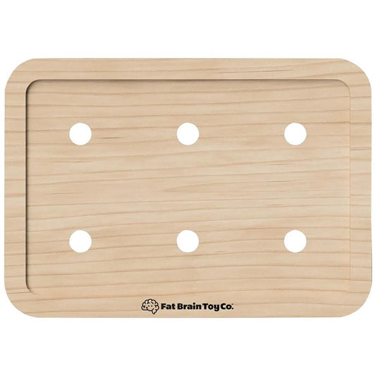 PlayTab Modular Wooden Activity Board – Magnetic Base for Sensory Play Tiles
