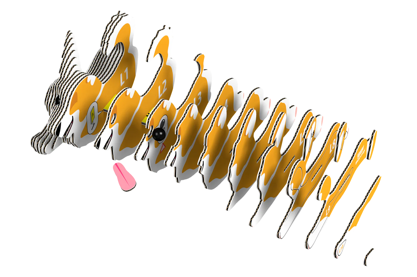 Eugy Welsh Corgi 3D Puzzle