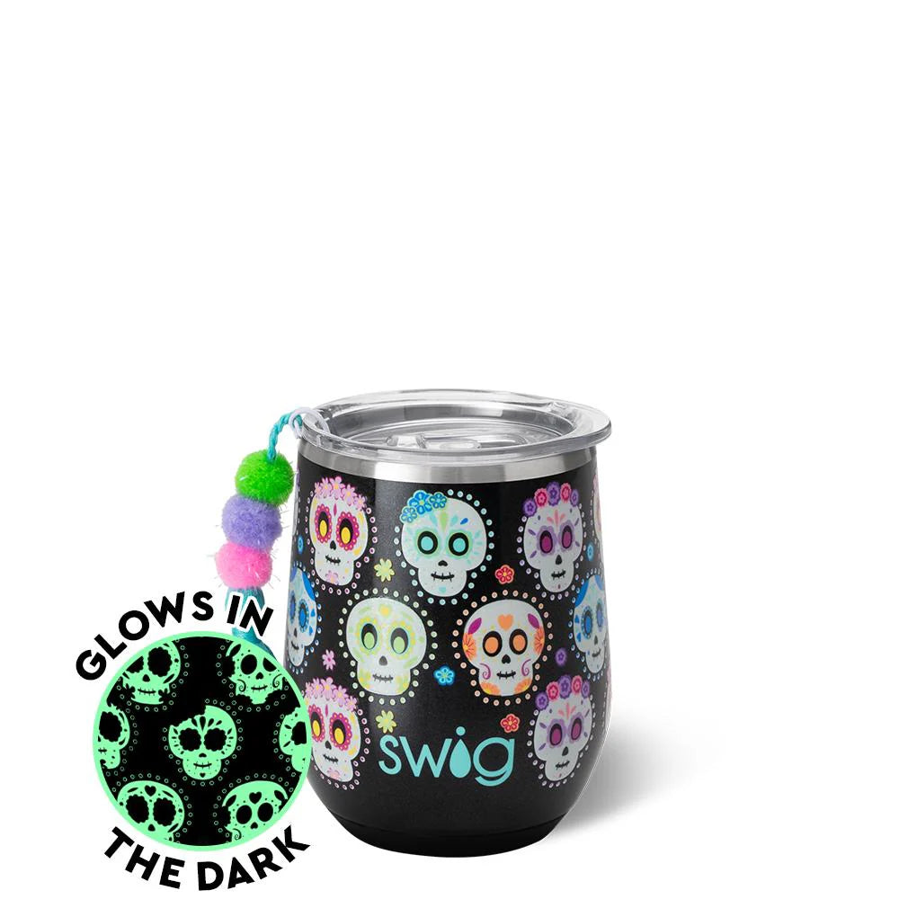 Sugar Skulls 120z Stemless Wine Cup