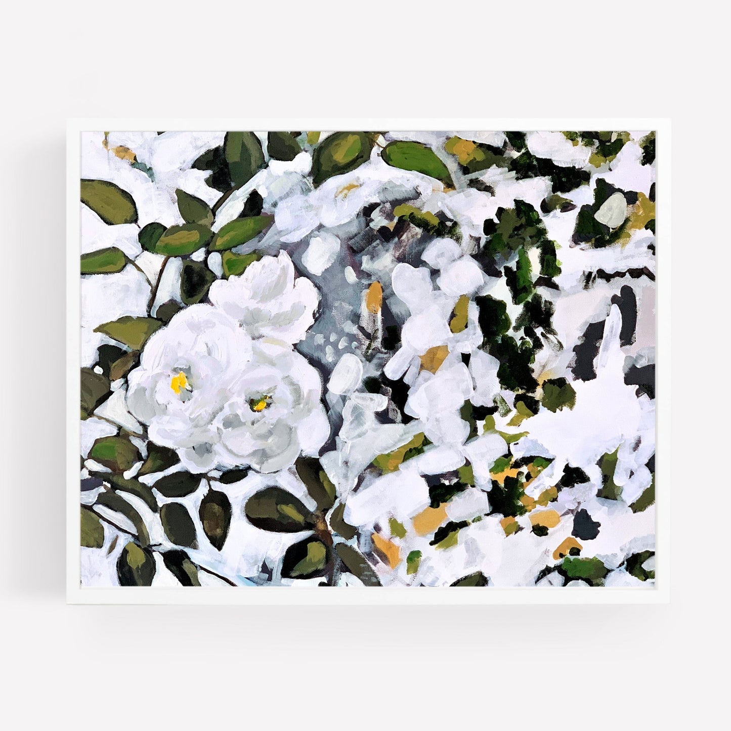 White Floral in Sunlight, Fine Art Print