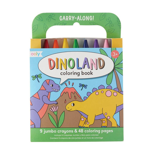 Carry Along Crayon & Coloring Book Kit-On: Dinosaur