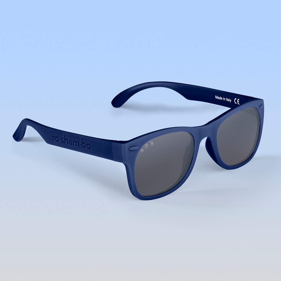 Navy Sunglasses: Grey Polarized Lens / Baby (Ages 0-2)