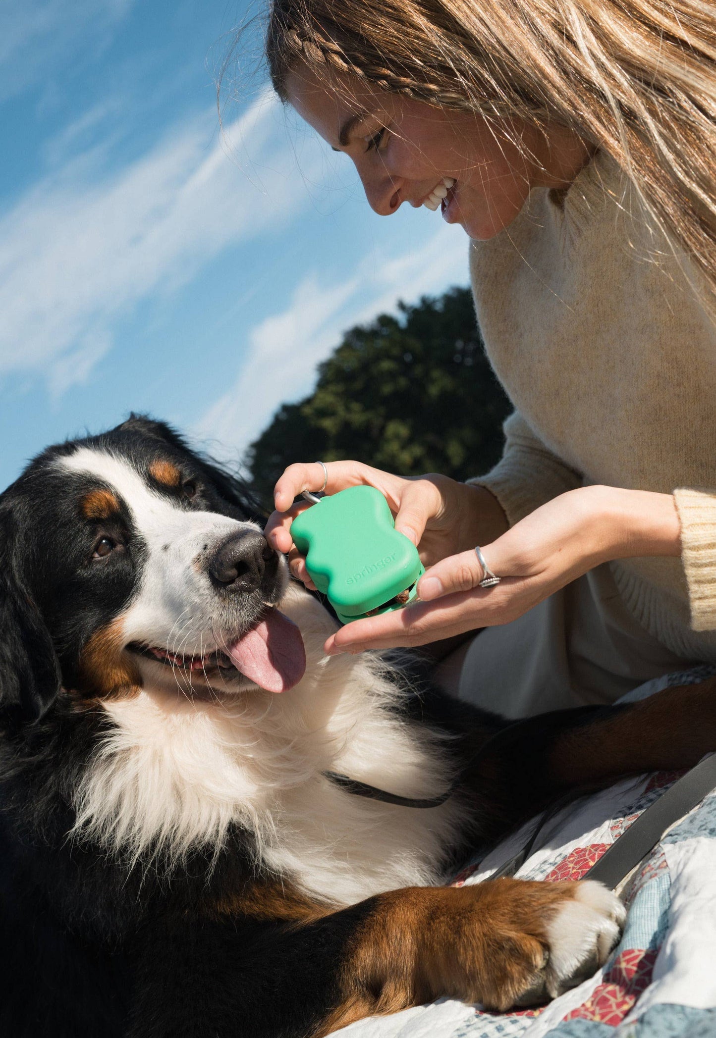 Silicone Dog Treat Dispenser Lilac